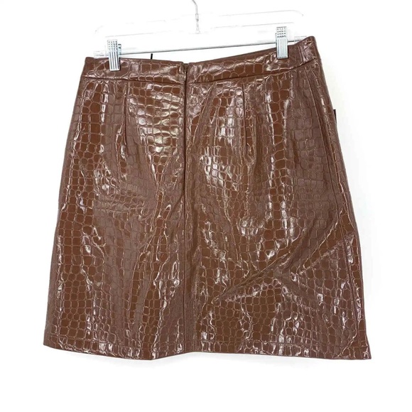 Halogen Atlantic-Pacific Croc Embossed Mini
Skirt - Size Small - Picture 8 of 10